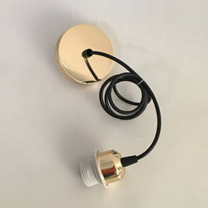 Portalámparas E27 con Cable de 2 Metros, Placa de Techo, Accesorio para Lámpara Colgante, para Dormitorio, Comedor - Product Image 3