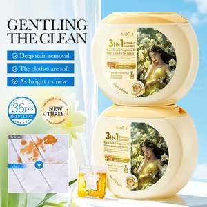 Cápsulas de Detergente para Ropa SADOER Freesia, Marca Privada, Fragancia Duradera, Suaviza la Ropa, Gel de Limpieza - Product Image 1