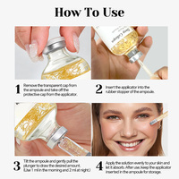 Ampoule intensive au collagène et aux peptides de soie, sérum liquide hydratant pour le visage, blanchissant, raffermissant et anti-rides