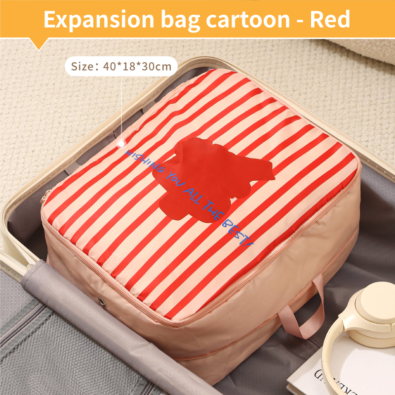 Sac extensible grand rose