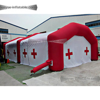 Tente médicale gonflable en gros, abri temporaire gonflable, tente d'urgence pour entrepôt de secours