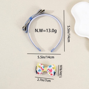 Accessoires pour cheveux à nœuds mignons pour enfants, serre-têtes et pinces de princesse de haute qualité pour filles, pour fêtes et cadeaux - Product Image 6