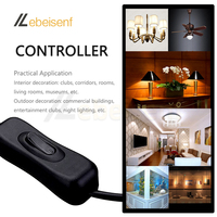 Interrupteur à bascule 304 avec connecteur DC mâle et femelle 5,5*2,1 mm, câble 22AWG, pour lampe de bureau LED et bande lumineuse 5V 12V 24V 72W (Marche/Arrêt)
