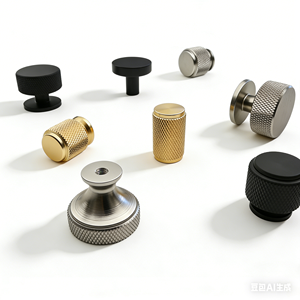 HK0052 Matt Black Aluminum Furniture Hardware Modern Style Brass Brass Nickel <strong>Door</strong> Cabinet Handle Kitchen Bedroom Drawer <strong>Knob</strong> - Product Image 1