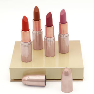 Set de Lápices Labiales Mate de Larga Duración, Resistentes al Agua, de 4 Colores, Marca Privada, para Uso Diario, a Base de Minerales, Kit de Maquillaje en Barra, Suministro ODM - Product Image 4