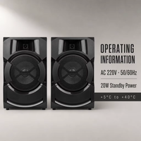 Système audio DJ sans fil 300W x 2 pour enceintes colonne, idéal pour bars, cafés, ordinateurs et téléphones portables avec lecture USB