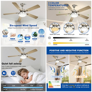 <span class=keywords><strong>Ventilatore</strong></span> <span class=keywords><strong>da</strong></span> <span class=keywords><strong>Soffitto</strong></span> <span class=keywords><strong>LED</strong></span> con Telecomando, Ultimo Design Moderno per Soggiorno e Camera <span class=keywords><strong>da</strong></span> Letto, 5 Pale, 52 Pollici, Motore DC Silenzioso - Product Image 3