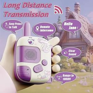 Walkie Talkie de Dinosaurio para Niños, Juguete Interactivo de Largo Alcance (300 Metros), Regalo para Campamento y Actividades al Aire Libre - Product Image 4
