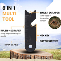 Kit de démarrage de feu Ferro Rod & Magnésium Fire Starter Flint & Steel Outil de survie pour Camping Bushcraft Emergency Preparedn