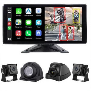 Système de caméra de tableau de bord Android sans fil 10 pouces avec caméras avant et arrière, affichage pour caméra d'angle mort et de recul pour camion - Product Image 1