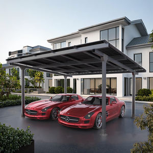 EU規格10kWソーラーカーマウント防水ソーラーマウントシステムアルミソーラー2台用カーポート構造 - Product Image 1