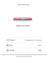 Fabrikant Directe Verkoop Handgemaakte Emaille Ringen S925 Zilveren Kleurrijke Briljante Stapelbare Ring Voor Fijne Bruiloft Verlovingssieraden