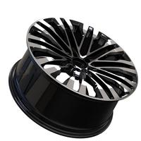 Rines de Repuesto de 20 Pulgadas de Acero Negro Brillante con Acabado Mecanizado Multirradio para Mercedes Clase S, Clase E, Clase C, GL/GLB/GLC/GLE/GLS GT
