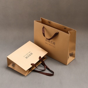 Hot Sale Custom Design Kraft Paper With Your Logo Packaging <b>Gift</b> <b>Bags</b> Shopping <b>Bags</b> for Cloths - Product Image 3