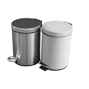 Dustbin Black Pedal Dustbin Outdoor Commercia Steel Cleaning Dustbin Modern