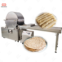 Machine à crêpes professionnelle à gaz 40 cm, pour la fabrication de feuilles de rouleaux de printemps carrées de 10x10 pouces, équipement double pour la production de feuilles de rouleaux de printemps