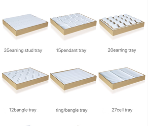 Jinsky da đồ trang sức hiển thị khay đồ trang sức bespoke Vòng vòng vòng Bangle Mặt dây chuyền tổ chức khay Stackable - Product Image 6