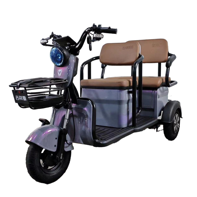 Factory-Sold 500W Electric Tricycle Scooter for Adults Three-Wheel Vehicle
