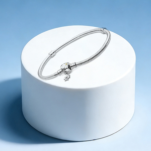 <span class=keywords><strong>Bracciale</strong></span> Pandora in <span class=keywords><strong>Argento</strong></span> <span class=keywords><strong>925</strong></span> con Chiusura a Cuore e Catena a Osso di Serpente Fai-da-Te per Signore - Affascinante <span class=keywords><strong>Bracciale</strong></span> con Perline - Product Image 6
