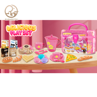 Vente en gros de jouets préscolaires pour enfants Jeux multijoueurs avec ustensiles de cuisine et boîtes de rangement pour desserts Jeux de rôle