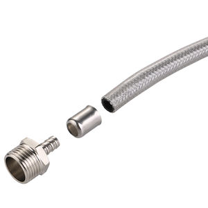 F1/2*M1/2 배관 호스 고압 금속 브레이디드 호스 304 스테인리스 스틸 유연한 금속 파이프 호스 - Product Image 3