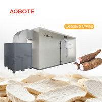 Plug-and-play 3PK automatische kast-warmtepompdroger, 360 kg capaciteit, industrieel voor voedselverwerking, cassave, tapioca, wortelgewassen.
