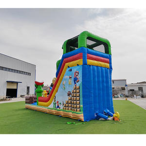 Nouvelle Toboggan Gonflable Commercial à Thème Dessin Animé Plombier, pour Utilisation Sèche et Humide, pour Locations de Fêtes, Aire de Jeux Gonflable Commerciale, Combo Château Gonflable et Toboggan - Product Image 2