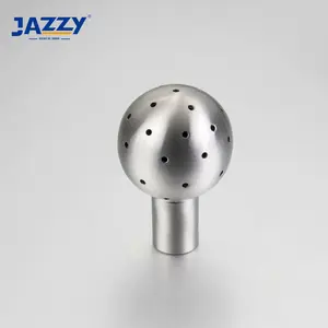 Bola de limpeza sanitária jazzy, rosca/parafuso/soldado/rotativo, bola de limpeza fixa com encaixe sanitário