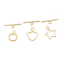 Haute qualité 14K or rempli coeur étoile à cinq branches OT boucle bijoux à bricoler soi-même accessoires