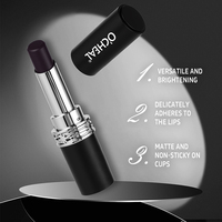 Lápiz Labial Color Magic - Innovadora Tecnología de Color Suave de Negro a Rojo, Un Solo Trazo para un Carisma Oscuro Mate y Aterciopelado
