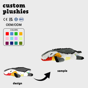 Échantillon gratuit, faible MOQ, peluche personnalisée d'animal, créez votre propre design de jouets en peluche doux avec service de personnalisation personnalisé, jouet en peluche fait sur mesure - Product Image 1