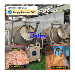 Vacuum Meat Tumbler Massager Meat Tumbling Machine Marinator Vacuum Drum Beef Tilt Meat Tumbler Machine with Cooling