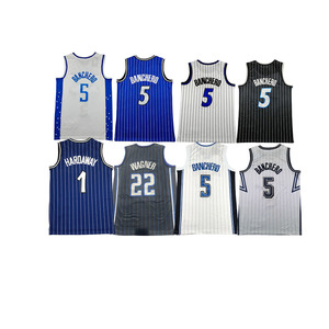 Venta al por Mayor de Camisetas de Baloncesto Americanas Cosidas 2026, Camiseta de Baloncesto con Números 5 Banchero, 1 Hardaway, 22 Wagner - Product Image 1