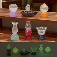 Figurines miniatures en résine phosphorescentes en gros pour maisons de poupées, micro-paysages, ornements de décoration intérieure, artisanat DIY