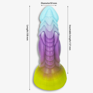 Entspannter Lebensstil Durchmesser 50mm Silikon <span class=keywords><strong>material</strong></span> Haut freundliches Gefühl Biegbar Flexibel Beste Geschenke Alien <span class=keywords><strong>Dildo</strong></span> für Gentleman - Product Image 5