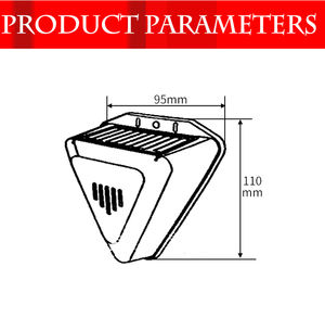 جهاز طارد للحيوانات البرية, جهاز إنذار مرئي ومضخم يعمل بالطاقة الشمسية في الهواء الطلق بمزارع البساتين - Product Image 5