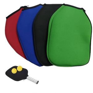 Custom Logo Zippered Neoprene Storage Bag Case <b>Racket</b> Sleeve <b>Pickleball</b> Paddle Cover Gift - Product Image 1