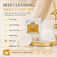 Savon Solide Artisanal au Lait de Chèvre et Protéines de Soie Kuge – Élimine les Acariens, Nettoie la Saleté, Nourrit et Hydrate – Savon Corporel, Nettoyant Visage