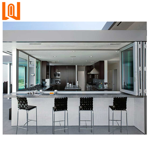 WANJIA Kính Cường Lực Tùy Chỉnh Cửa Sổ Gấp Nhôm Accordion Cửa Sổ Gấp Bi Ngang - Product Image 6