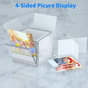 Вращающийся на 360 градусов акриловый магнитный держатель для ручек, фоторамка для фотографий, держатель для карандашей и чашек, белый - Product Image 2