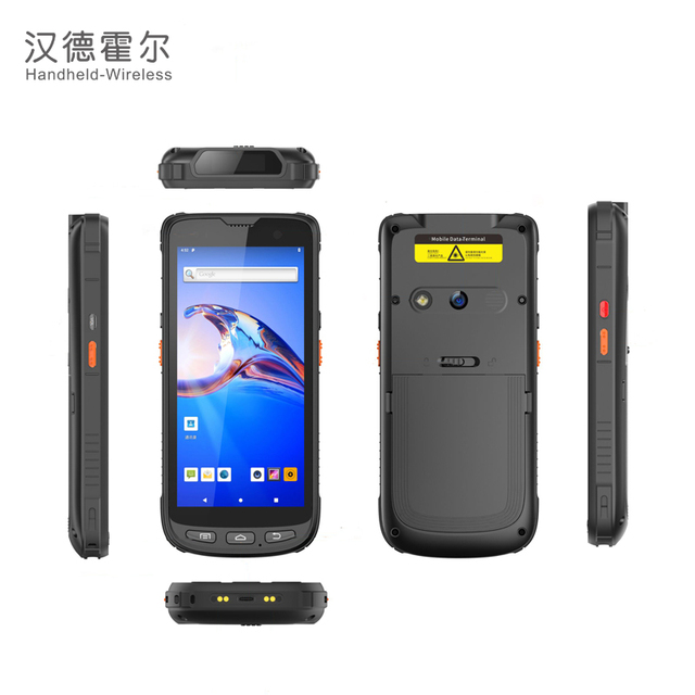 2D Laser Barcode Scanner Writer Android Rugged Handheld Pda with 5.5inch Display zebra Scanner 4G/wifi/Gps/BT/Google play
