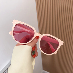 Lunettes de soleil Qianai œil de chat rose UV400, monture en acétate, unisexe, mode, protection solaire, style voyage et conduite J1-3898 - Product Image 1
