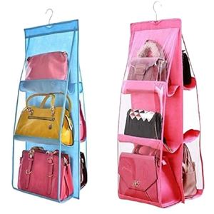 Nuevo Organizador de Bolsos Colgante para Armario, Organizador de Bolsos con 6 Bolsillos de PVC, Organizador de Bolsos Colgante - Product Image 2