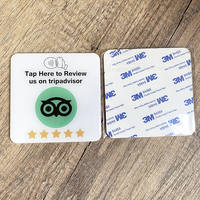 Tarjeta Inteligente NFC Impermeable de 13.56MHz, Tarjeta de PVC para Negocios, 10X10cm, ISO14443a, Logotipo Personalizado, Reseña en Trustpilot y Tripadvisor