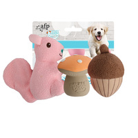 Jouet pour chien en peluche latex couineur, motif singe banane paresseux, résistant aux morsures, 9 designs, 100g