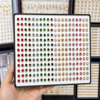 Perhiasan XUPING Grosir Anting Kristal Campuran Desain Batu Permata Bulat Oval Warna-warni Koleksi Perhiasan Fashion untuk Wanita