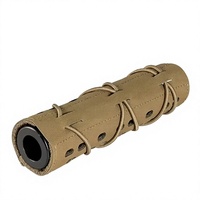 Manchon de silencieux tactique en nylon camouflage simple pour l'extérieur avec sangle unique, sans impression de logo, pour équipement de chasse CS en direct