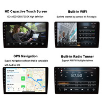 Pemutar Multimedia mobil Android, untuk Audi A4 2002-2013 mobil DVD Radio Stereo Head Unit GPS Navi CarPlay layar Video BT Octa Auto