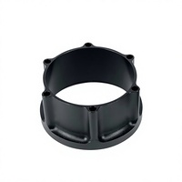 Adaptateur de viseur de tir à l'arc HAUNTU en alliage d'aluminium noir pour viseurs à simple broche Tommy avec lentille 4/6/8 - Tir et chasse en extérieur