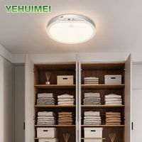 Lampe murale LED rechargeable intelligente moderne pour la maison, en ABS blanc, avec détecteur de mouvement, variateur d'intensité et télécommande, pour la décoration de la pièce